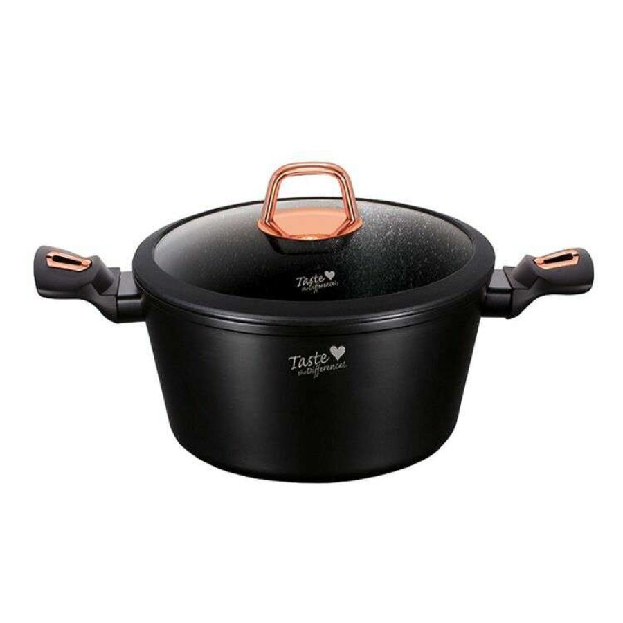 Kitchen & Dining * | Taste The Difference Black Rose 28Cm Casserole