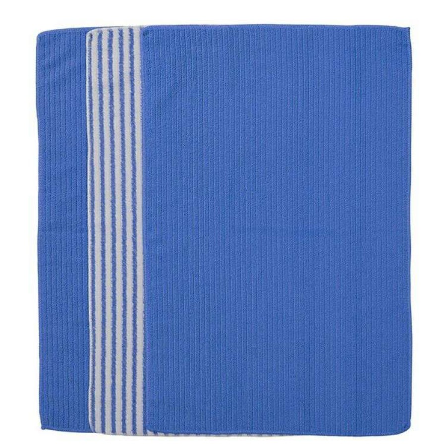 Kitchen & Dining * | Smith & Nobel Microfibre 3 Pack Tea Towel Blue Stripe