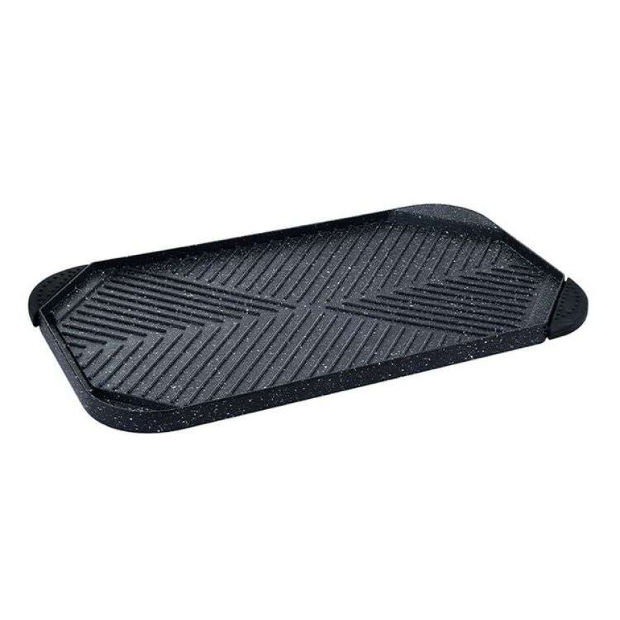 Kitchen & Dining * | Bergner Grill Lovers Reversible Rectangle Grillplate