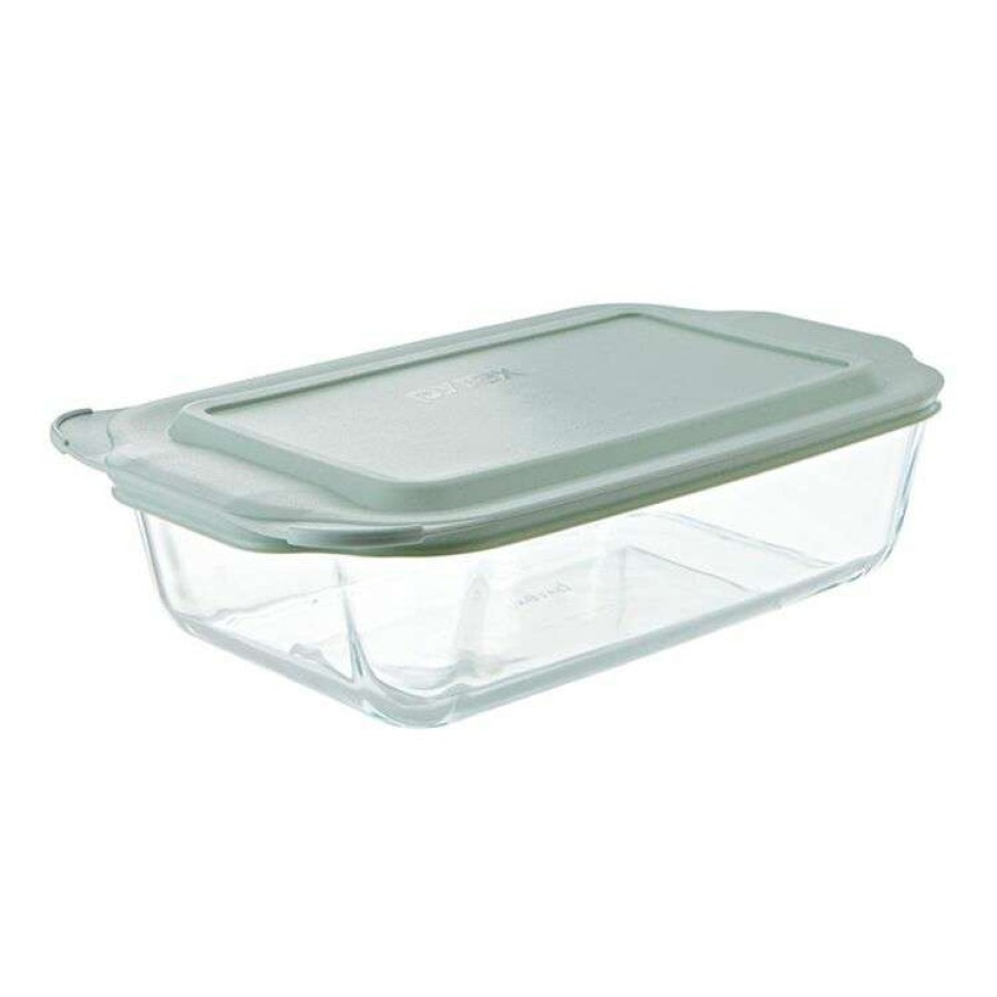 Kitchen & Dining * | Pyrex 3L Rectangle Deep Dish With Lid