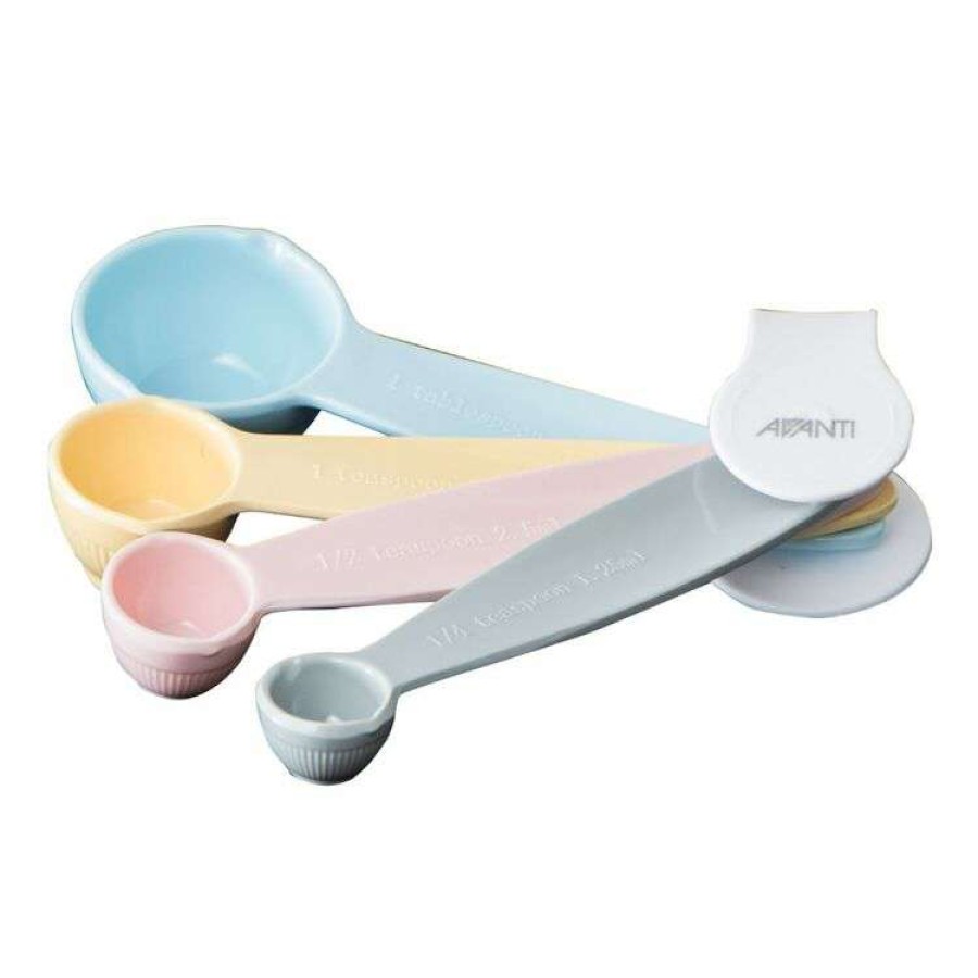 Kitchen & Dining * | Avanti Melamine Ribbed Measuring Spoon 4Pc Set Australian Standards