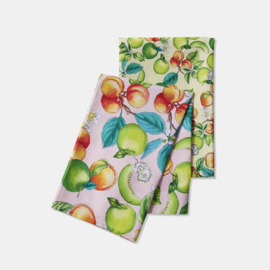 Kitchen & Dining * | Mozi Apple Orchard Tea Towel Set