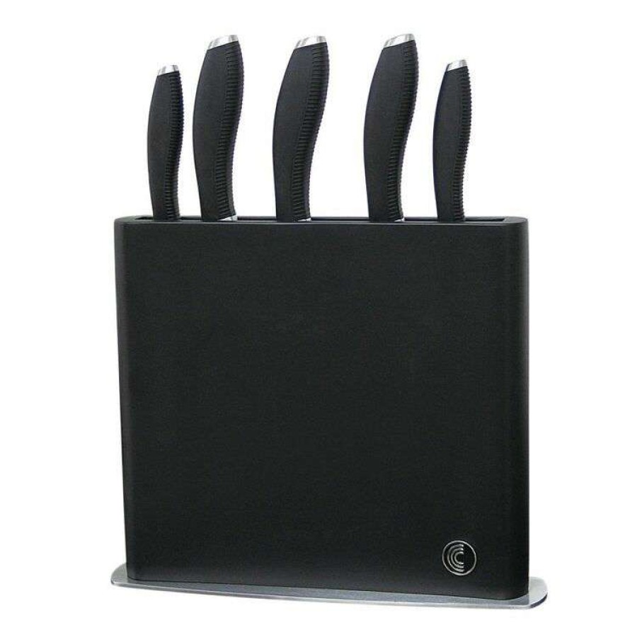 Kitchen & Dining * | Circulon 6 Piece Black Knife Bock Set