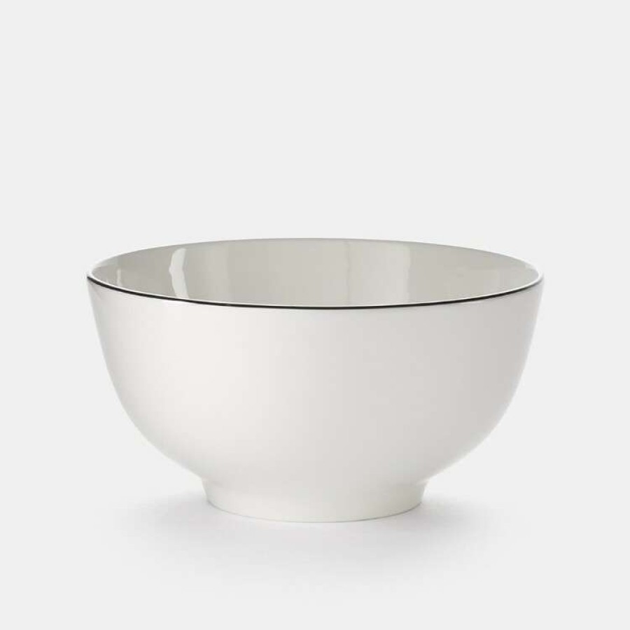 Kitchen & Dining * | Jayson Brunsdon Homewares Jayson Brunsdon Oatley Noir Rimmed Cereal Bowl 16 Cm