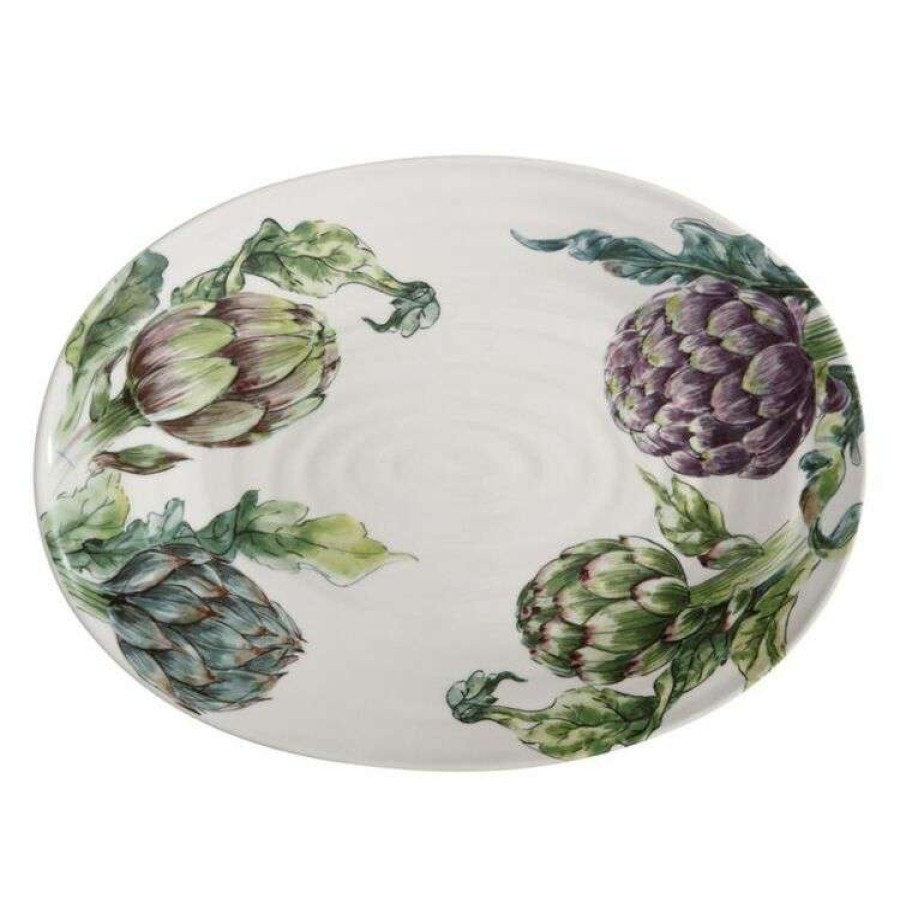 Kitchen & Dining * | Casa Domani Carciofi Oval Platter 45 X 33 Cm