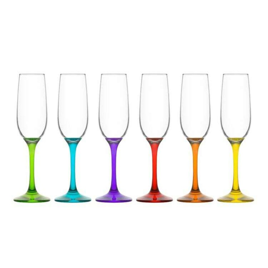 Kitchen & Dining * | Art Craft Ava Colour 6-Piece Flute 215Ml