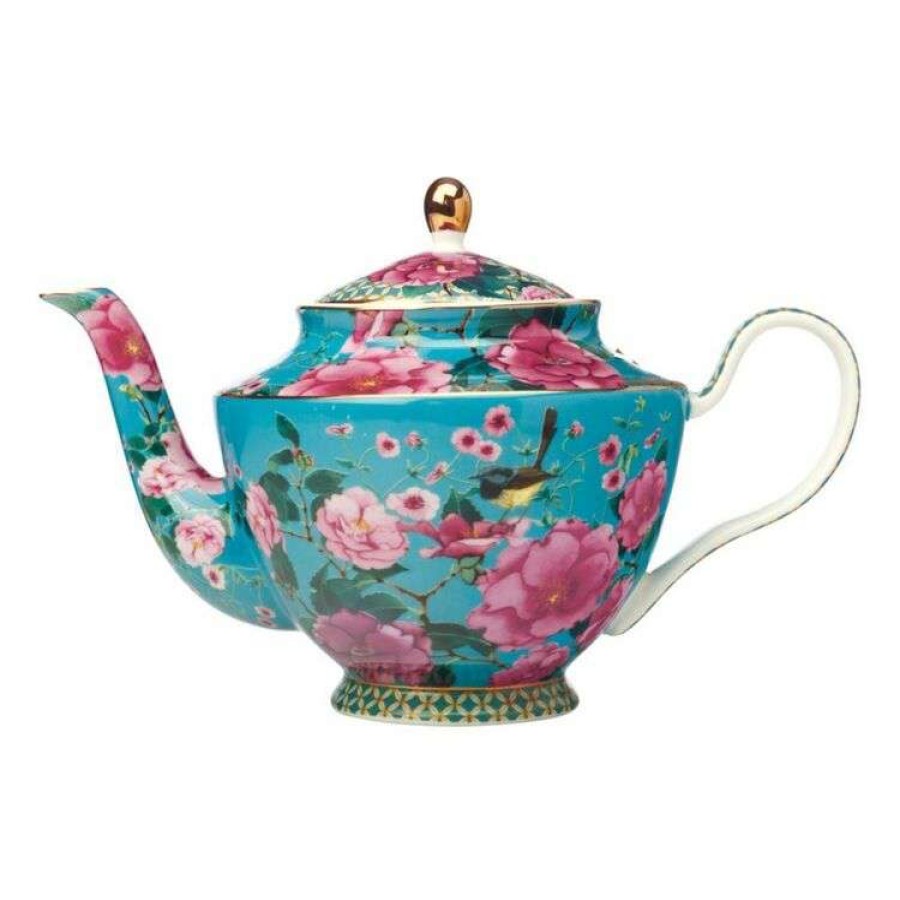 Kitchen & Dining * | Maxwell & Williams T+C Silk Road Teapot + Infuser 1L Aqua