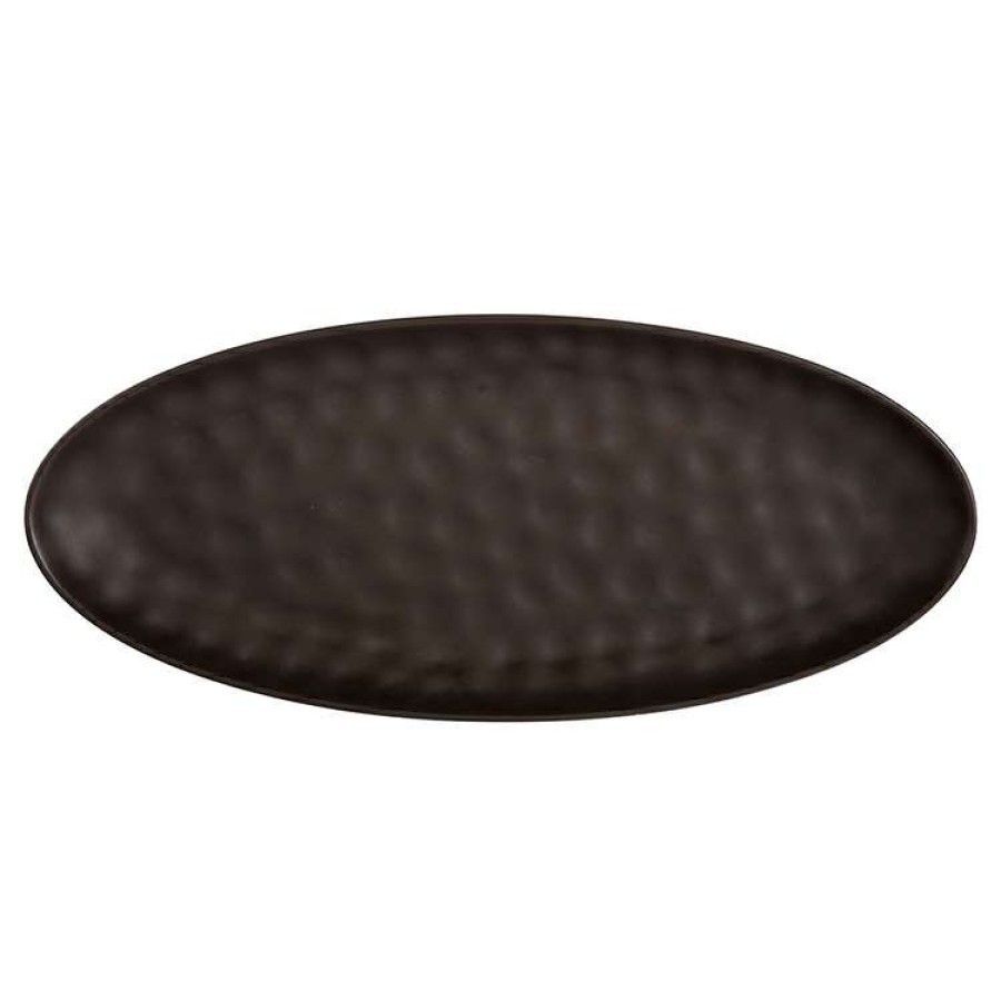 Kitchen & Dining * | Maxwell & Williams Gravity Oval Platter 50X21Cm Black Gift Boxed