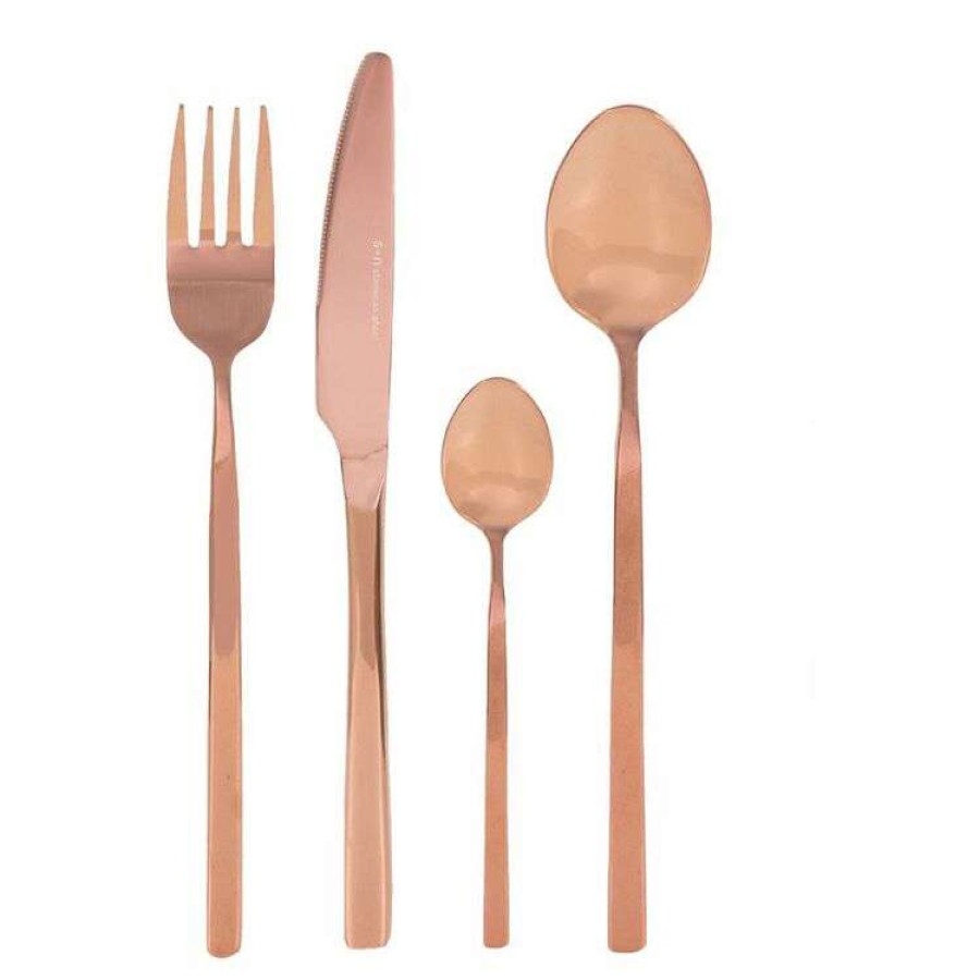 Kitchen & Dining * | Smith & Nobel Arte 24-Piece Cutlery Set Shiny Copper