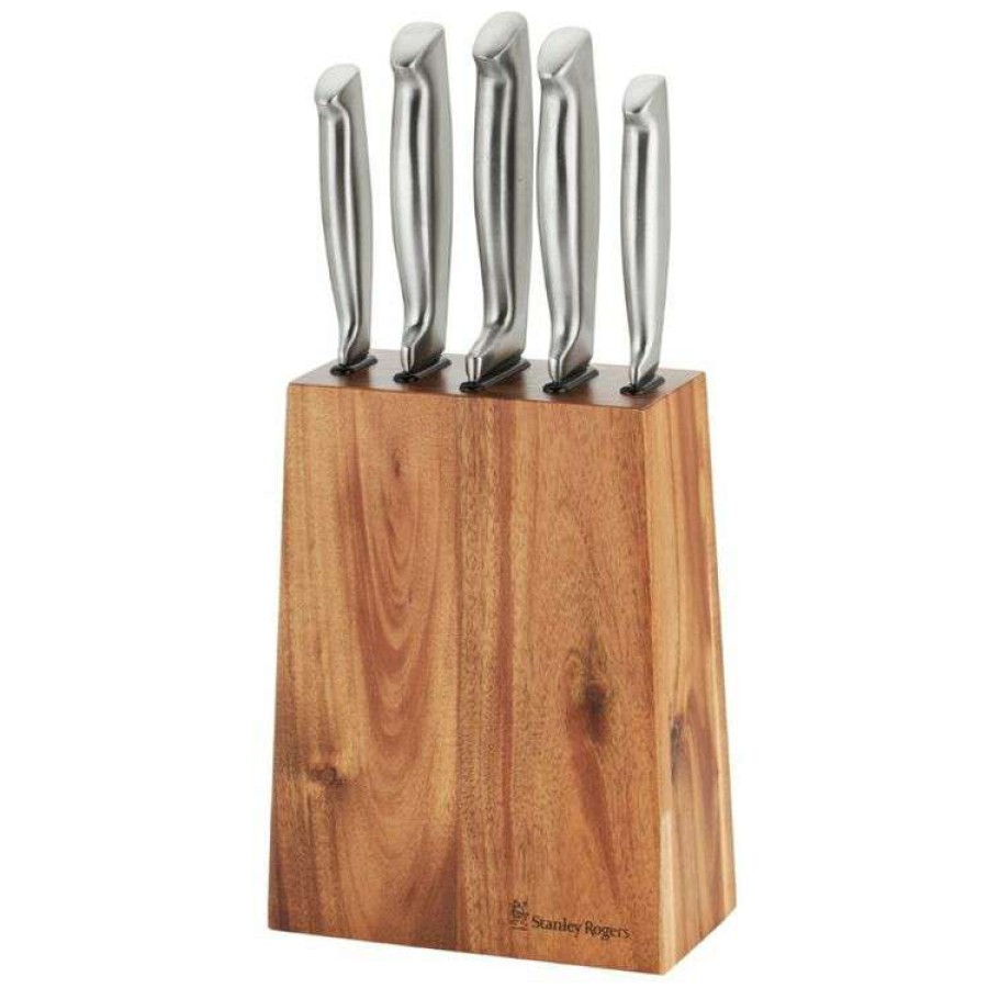 Kitchen & Dining * | Stanley Rogers Tapered Vertical 6-Piece Knife Block