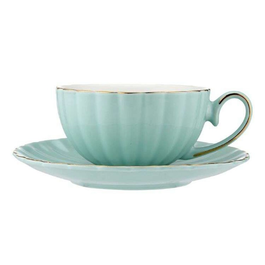 Kitchen & Dining * | Ashdene Ladelle Parisienne Amour Mint Cup And Saucer