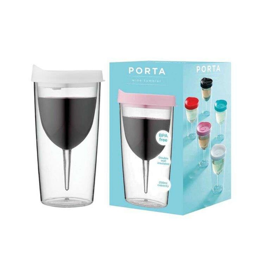 Kitchen & Dining * | Porta Portables Clear White Wine Tumbler