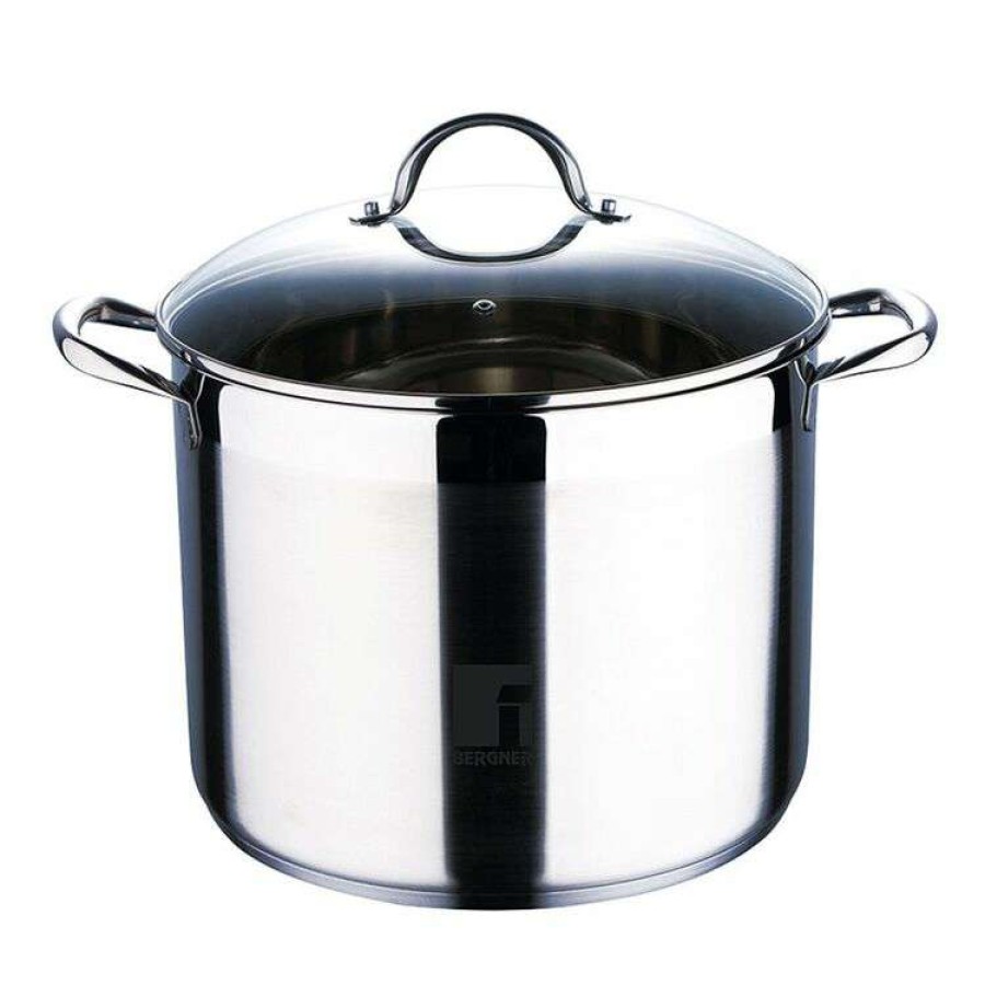 Kitchen & Dining * | Bergner Gourmet Stainless Steel Induction Stockpot 16L