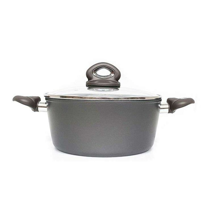 Kitchen & Dining * | Bialetti Piu Gusto Grey Casserole 24Cm