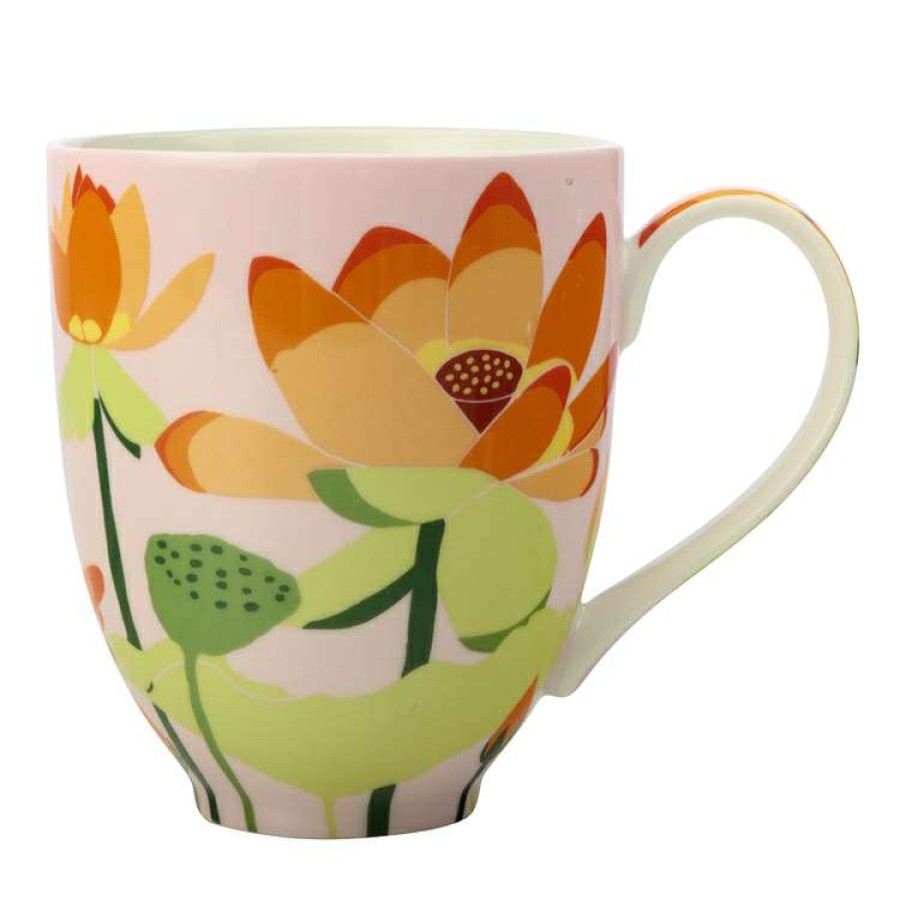 Kitchen & Dining * | Maxwell & Williams Royal Botanic Gardens Lotus Mug 350Ml Pink Gift Boxed