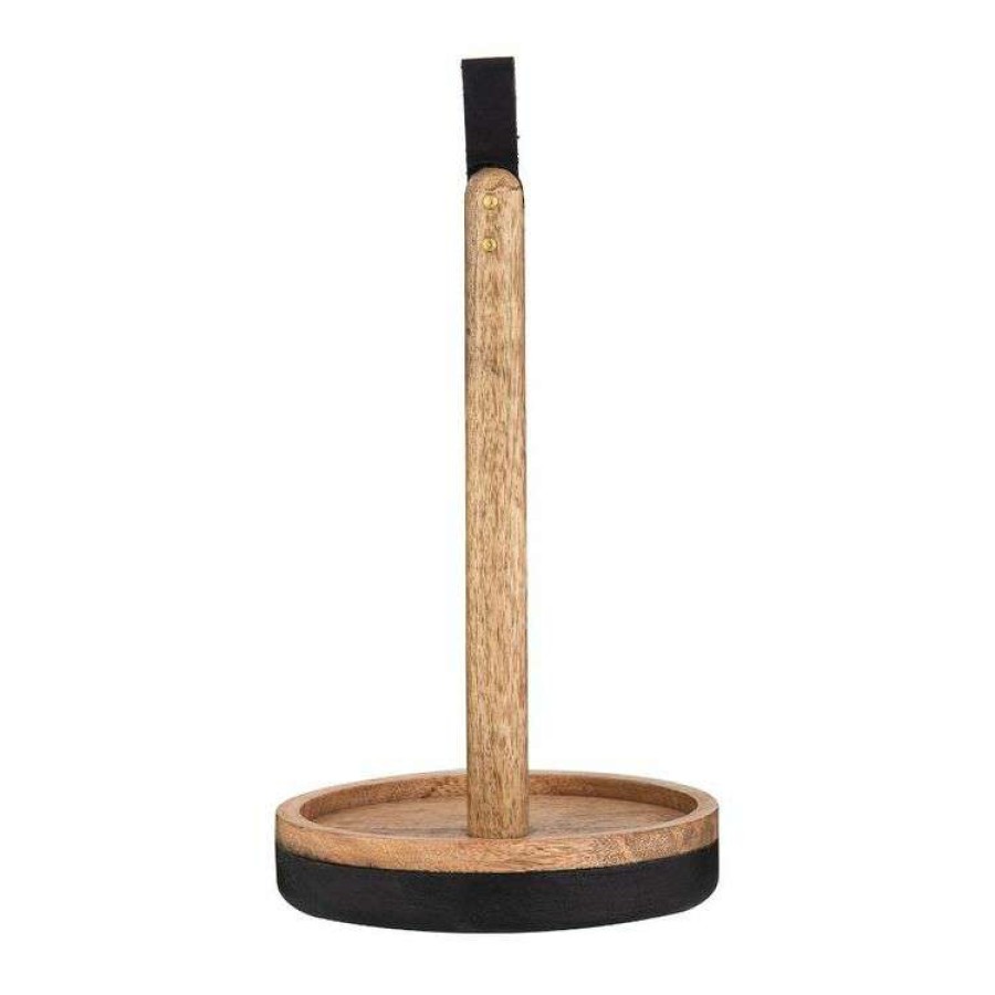 Kitchen & Dining * | Academy James Paper Towel Holder Natural/Black/Gold 13X13X25Cm