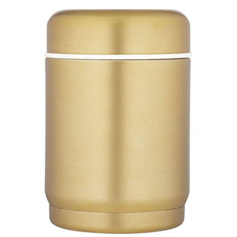 Kitchen & Dining * | Tempa Avery Small Brushed Gold Food Container