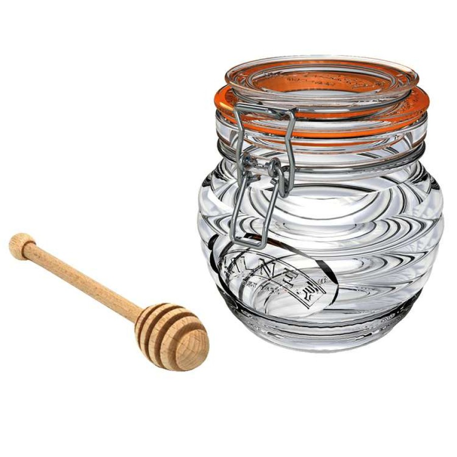 Kitchen & Dining * | Kilner Honey Pot And Drizzler Spoon