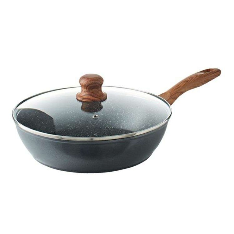 Kitchen & Dining * | Smith & Nobel Woodlands 28Cm Aluminium Saute Pan With Lid