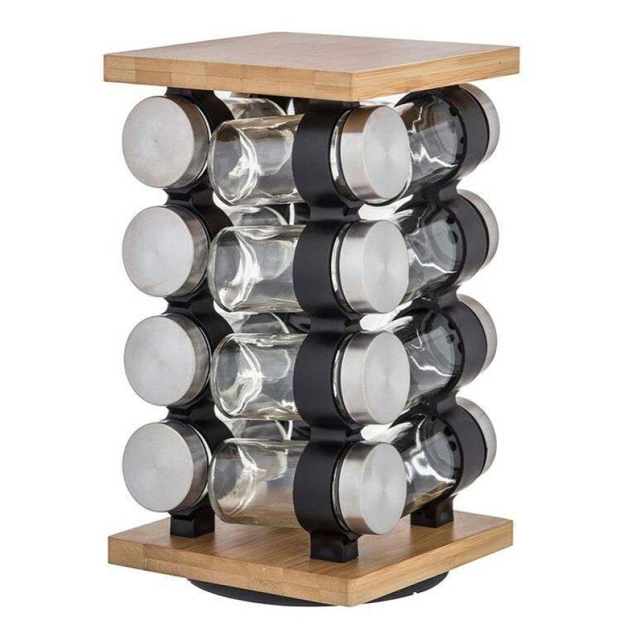 Kitchen & Dining * | Davis & Waddell 16 Piece Spice Jar With Rack