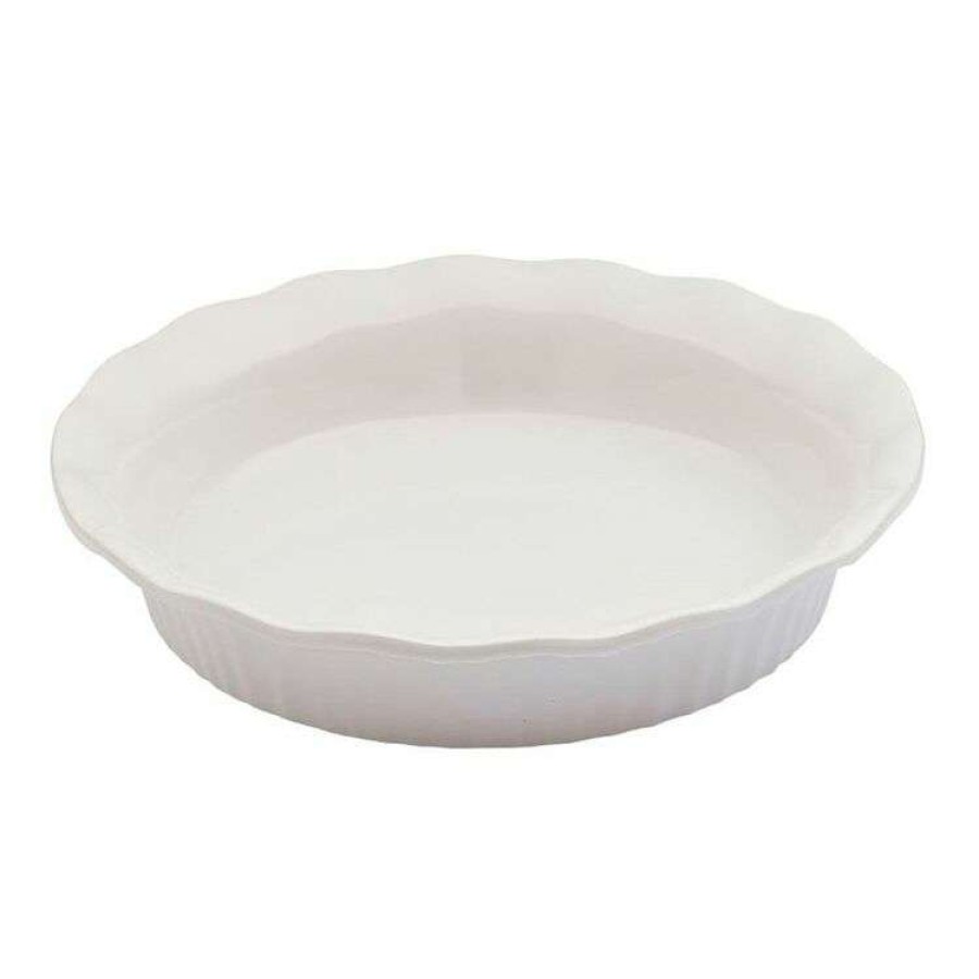 Kitchen & Dining * | Corningware French White Ovenware Pie Plate 22Cm