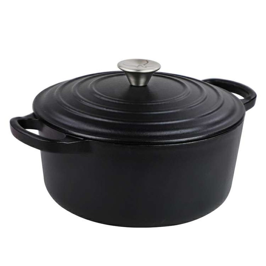 Kitchen & Dining * | S&N By Miguel Maestre Cast Iron Casserole 28Cm Black Matte