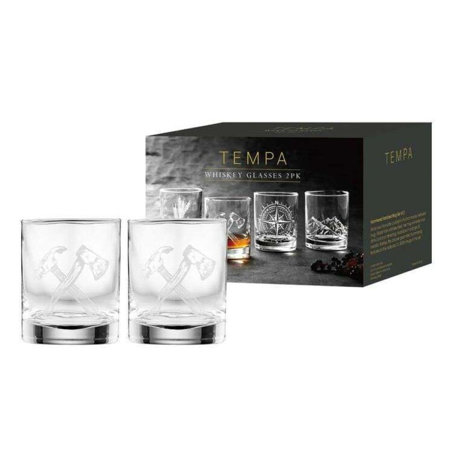 Kitchen & Dining * | Tempa Atticus Tools 2 Piece Whiskey Glass Set