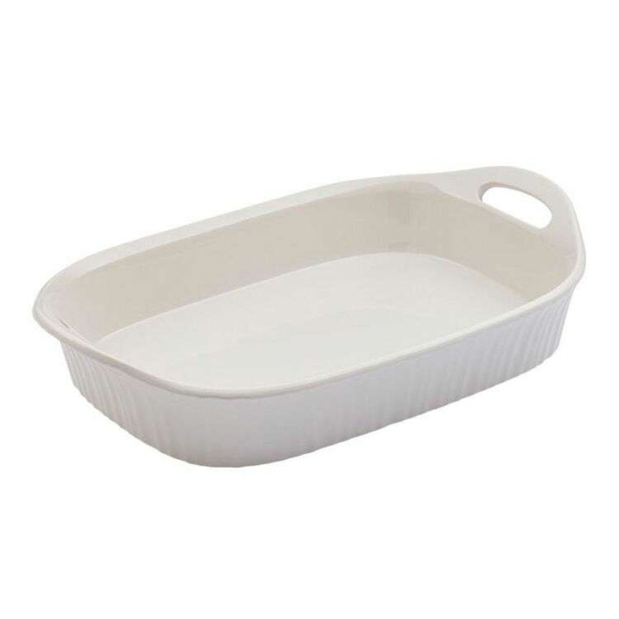 Kitchen & Dining * | Corningware French White Ovenware Oblong Casserole 2.85L