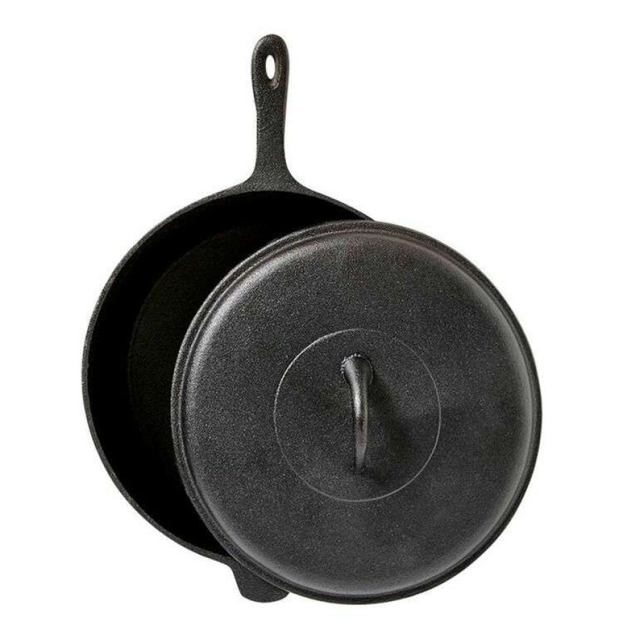 Kitchen & Dining * | Smith & Nobel Raw Cast Iron Fry Pan 29.5Cm