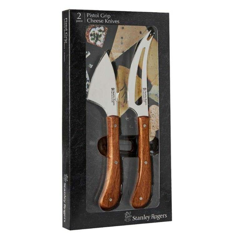 Kitchen & Dining * | Stanley Rogers Pistol Grip Acacia 2-Piece Cheese Set