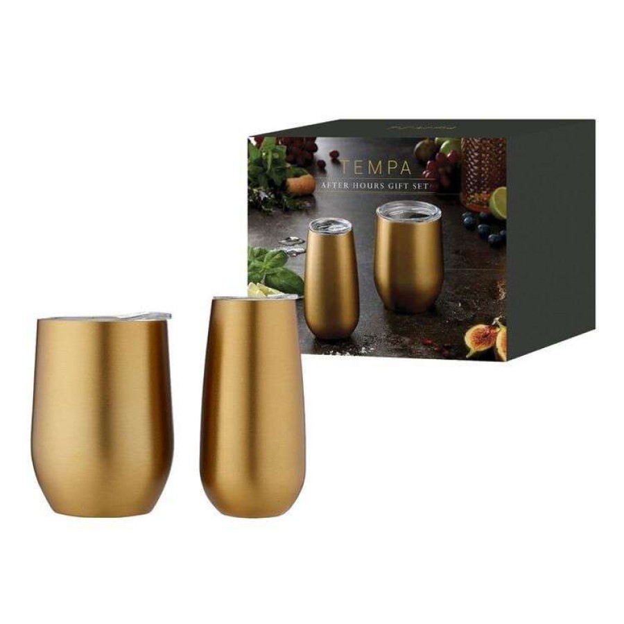 Kitchen & Dining * | Tempa Sawyer After Hours Gold Gift Set