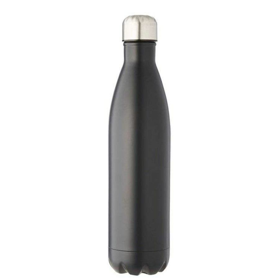 Kitchen & Dining * | Smith & Nobel 750Ml Double Wall Stainless Steel Bottle Matte Black