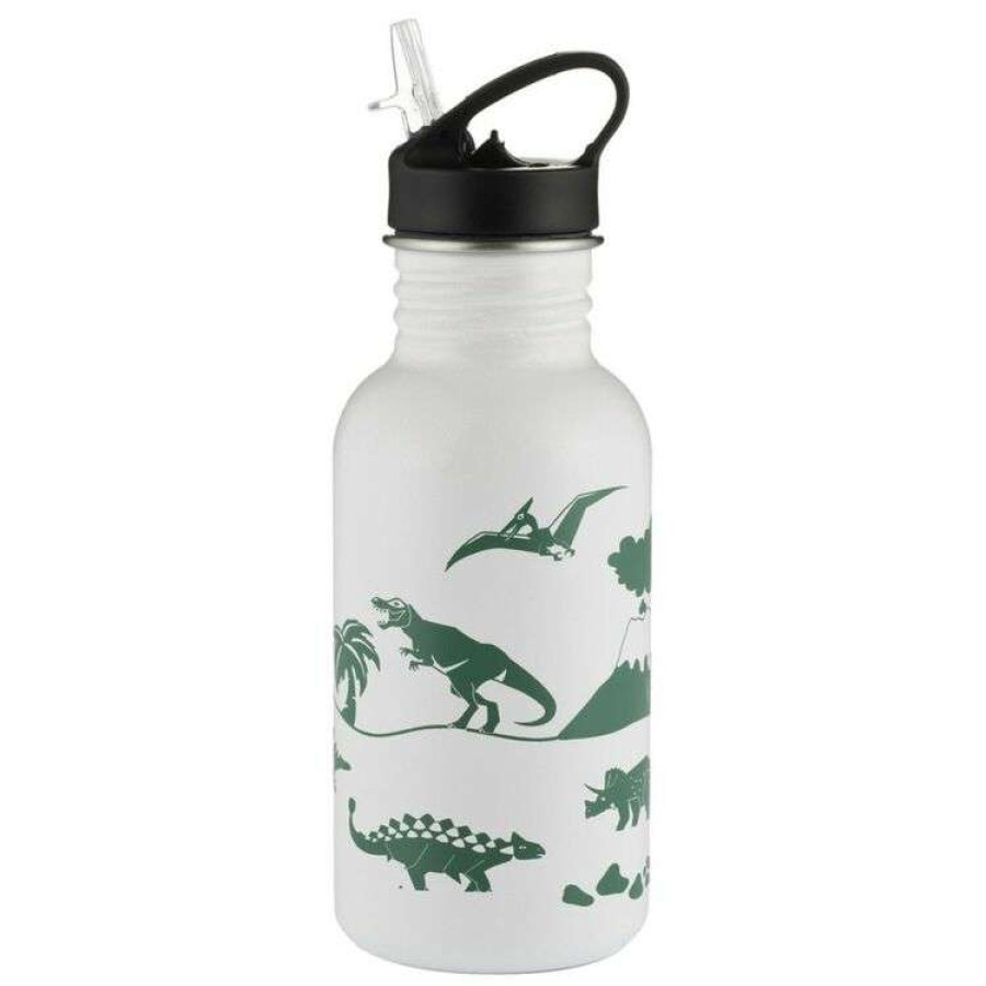 Kitchen & Dining * | Typhoon Pure Colour Change Dinosaur Bottle 550Ml Green