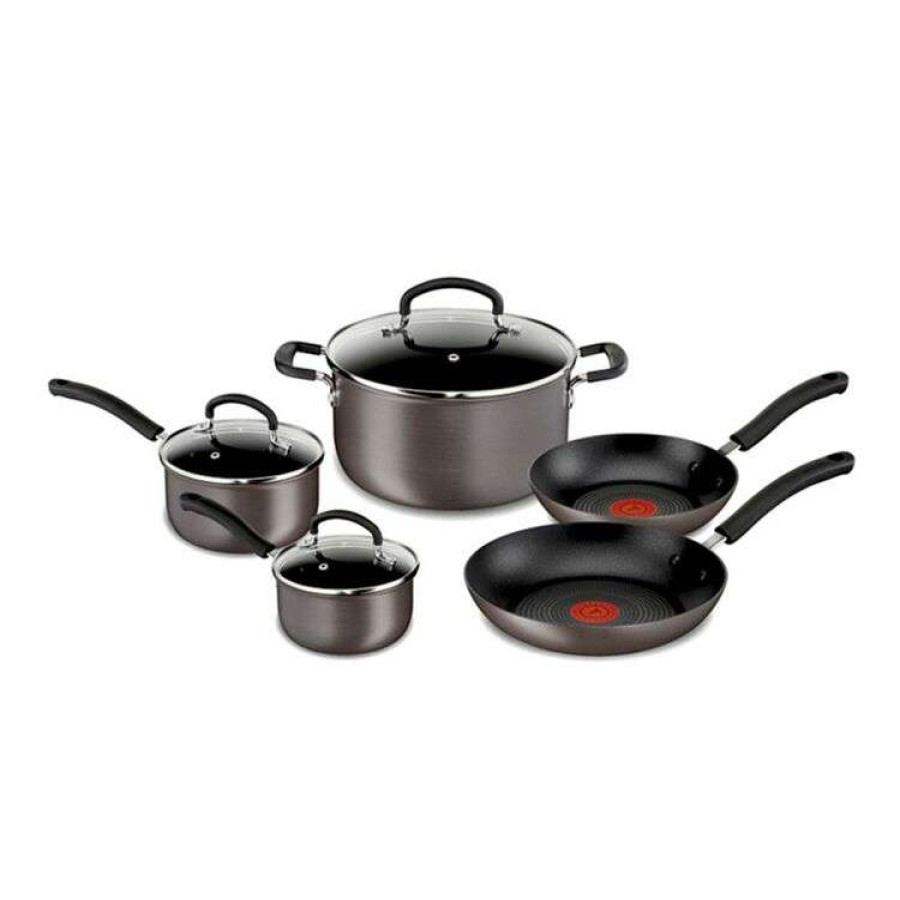 Kitchen & Dining * | Tefal Inspire 5-Piece Hard Anodised Cookset