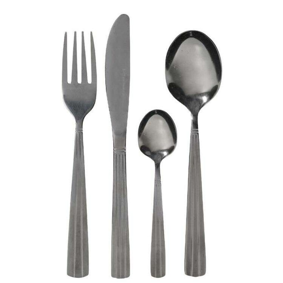 Kitchen & Dining * | Smith & Nobel Soho 24-Piece Cutlery Set Black