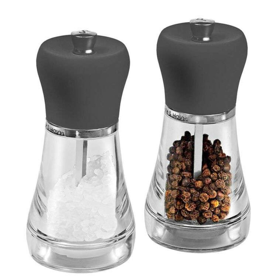 Kitchen & Dining * | Cole & Mason Black Soft Touch Salt & Pepper Set