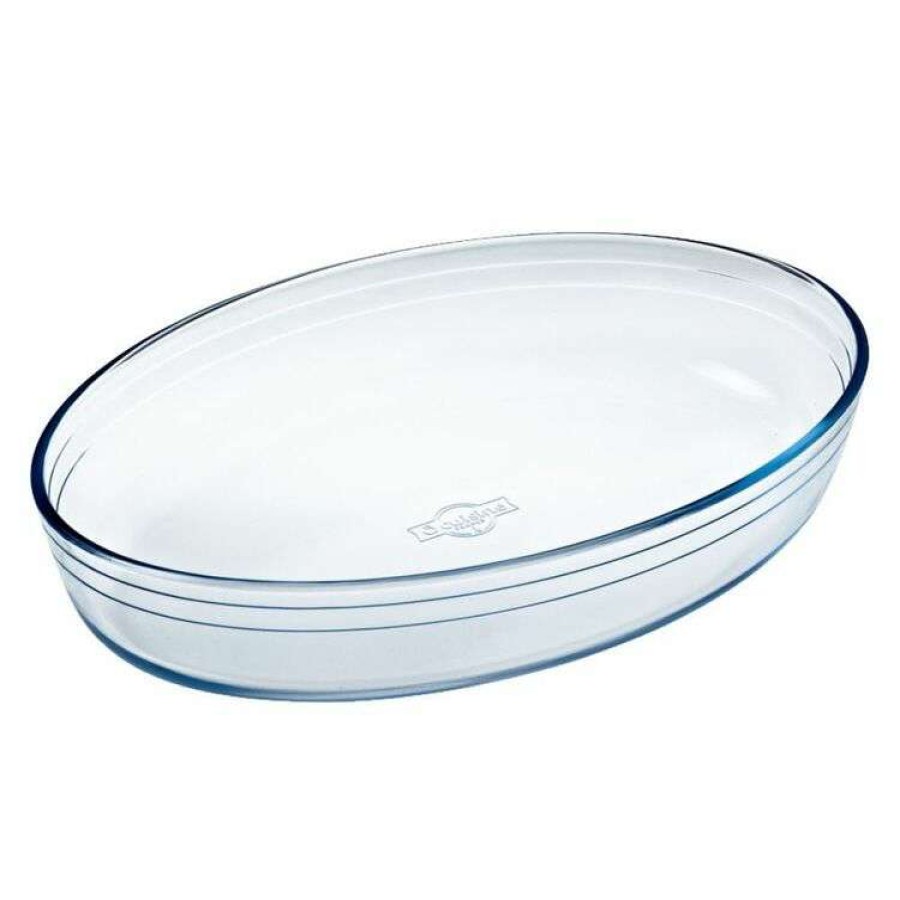 Kitchen & Dining * | O'Cuisine Glass Oval Roaster 4L