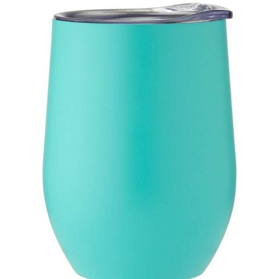 Kitchen & Dining * | Porta Portables Stainless Steel Teal Wine Tumbler