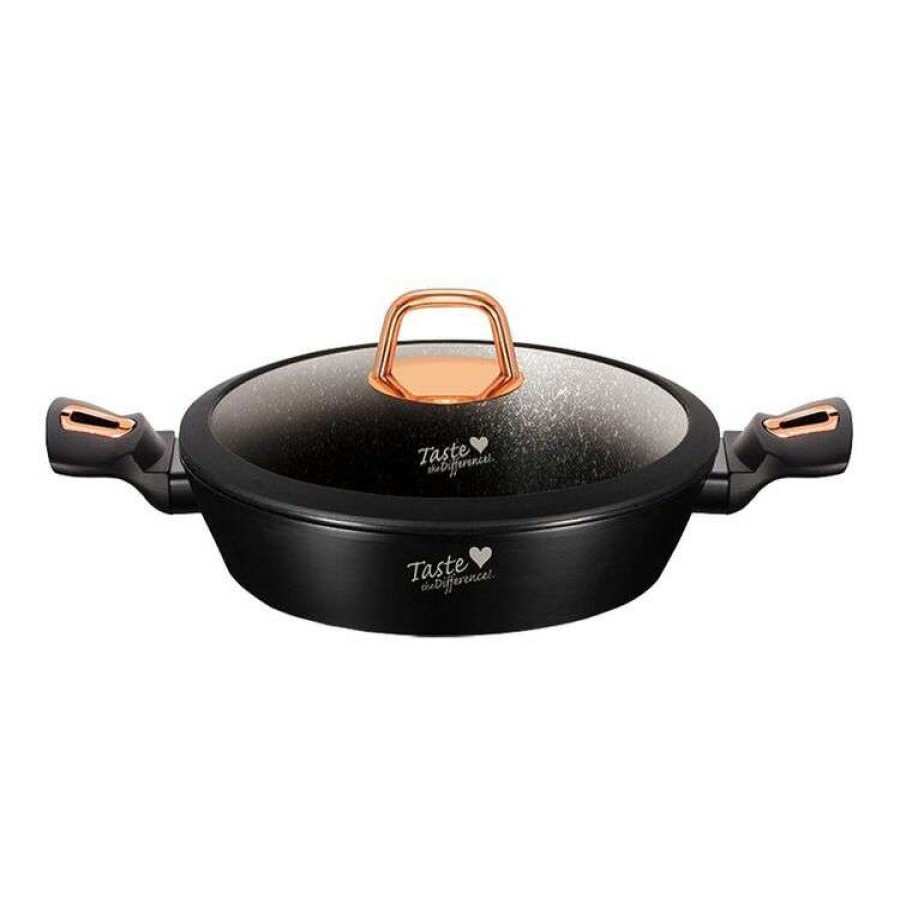 Kitchen & Dining * | Taste The Difference Black Rose 28Cm Shallow Pot