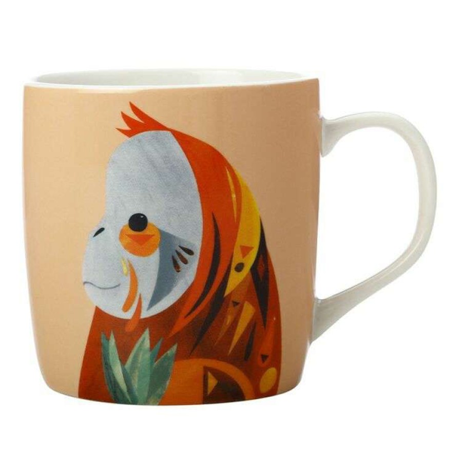 Kitchen & Dining * | Maxwell & Williams Pete Cromer Wildlife Mug 375Ml Orangutan