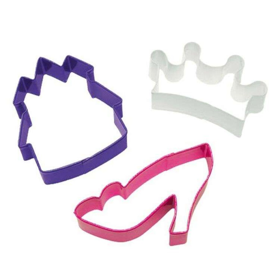 Kitchen & Dining * | Wilton Princess 3-Piece Cookie Cutter Theme Set