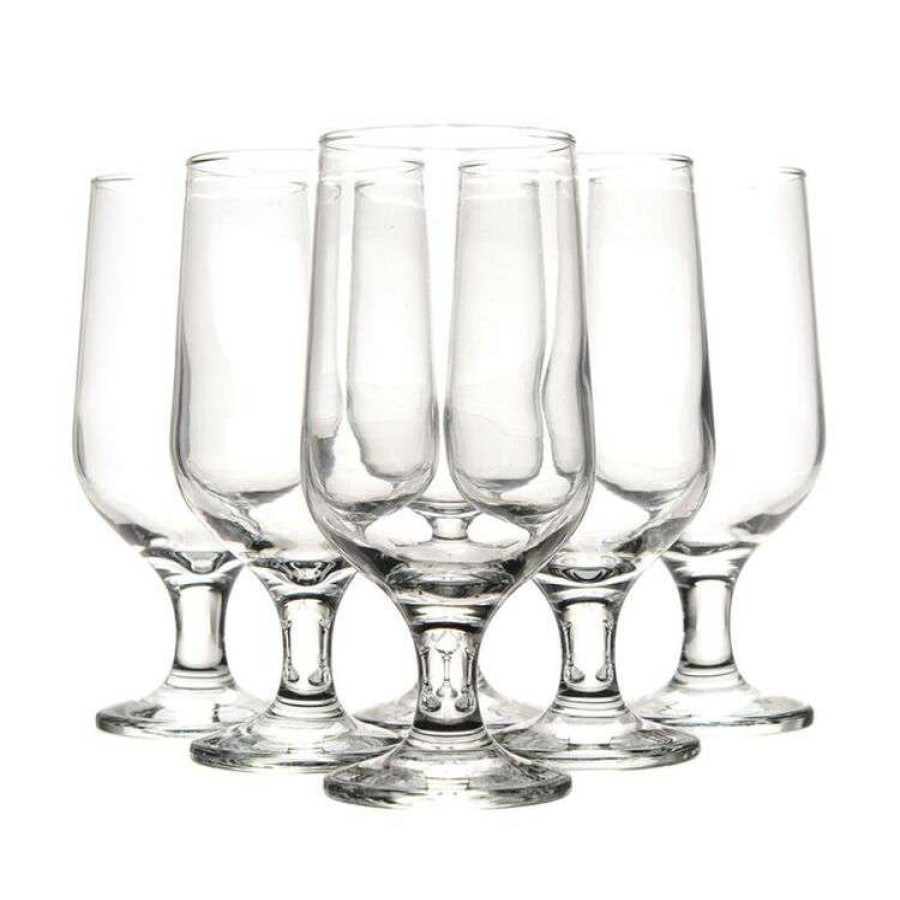 Kitchen & Dining * | Art Craft Aiden 6-Piece Footed Beer Glass Set