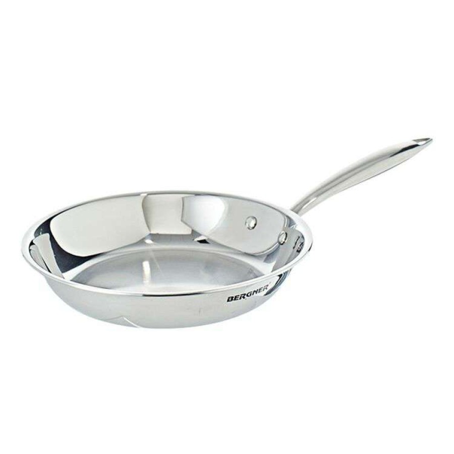 Kitchen & Dining * | Bergner Argent Stainless Steel Induction Frypan 24Cm