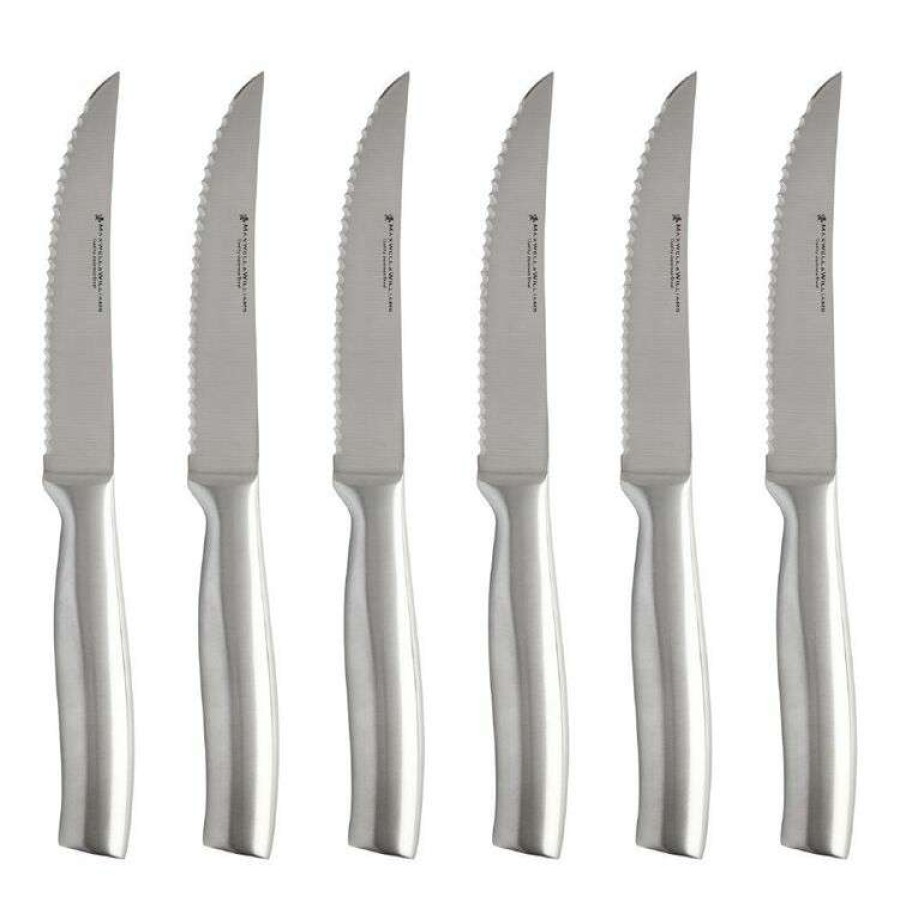 Kitchen & Dining * | Maxwell & Williams Stanton Steak Knife Set 6 Piece Stainless Steel Gift Boxed