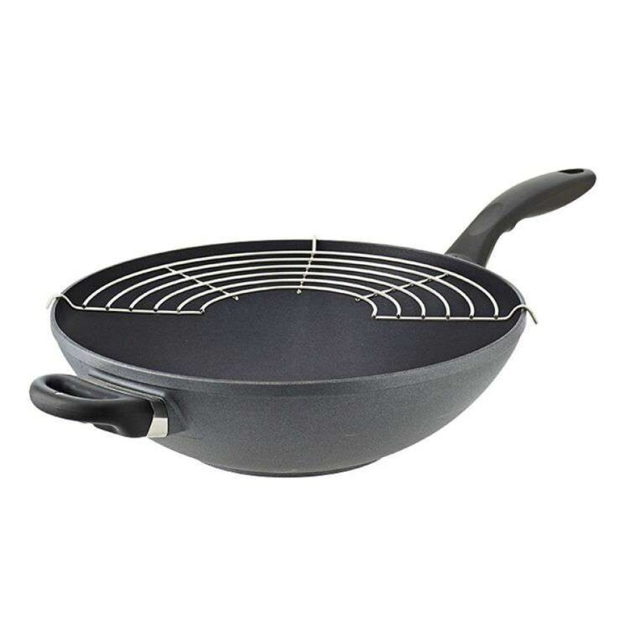 Kitchen & Dining * | Swiss Diamond Classic Wok With Lid 32Cm