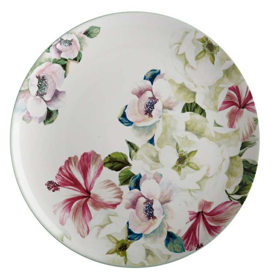 Kitchen & Dining * | Casa Domani Magnolia Round Platter 37Cm Gift Boxed