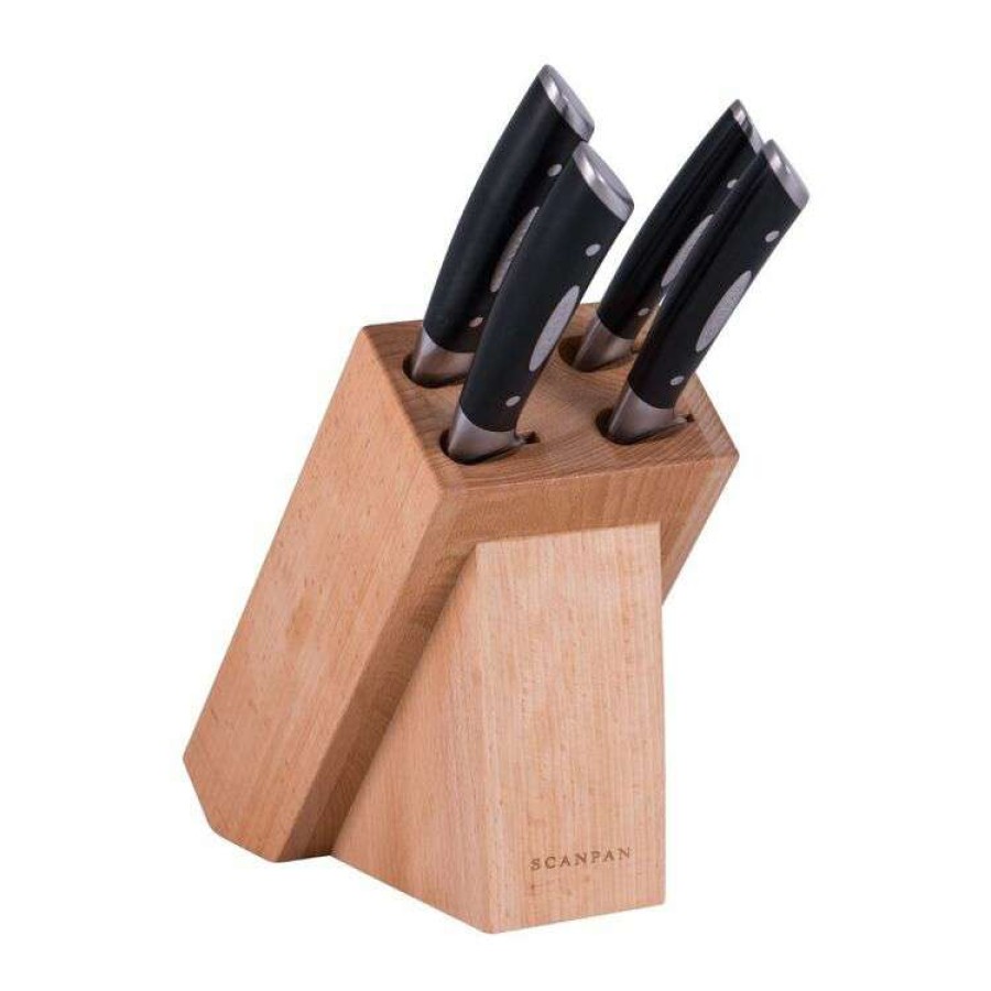 Kitchen & Dining * | Scanpan 5-Piece Classic Euro Knife Block Set