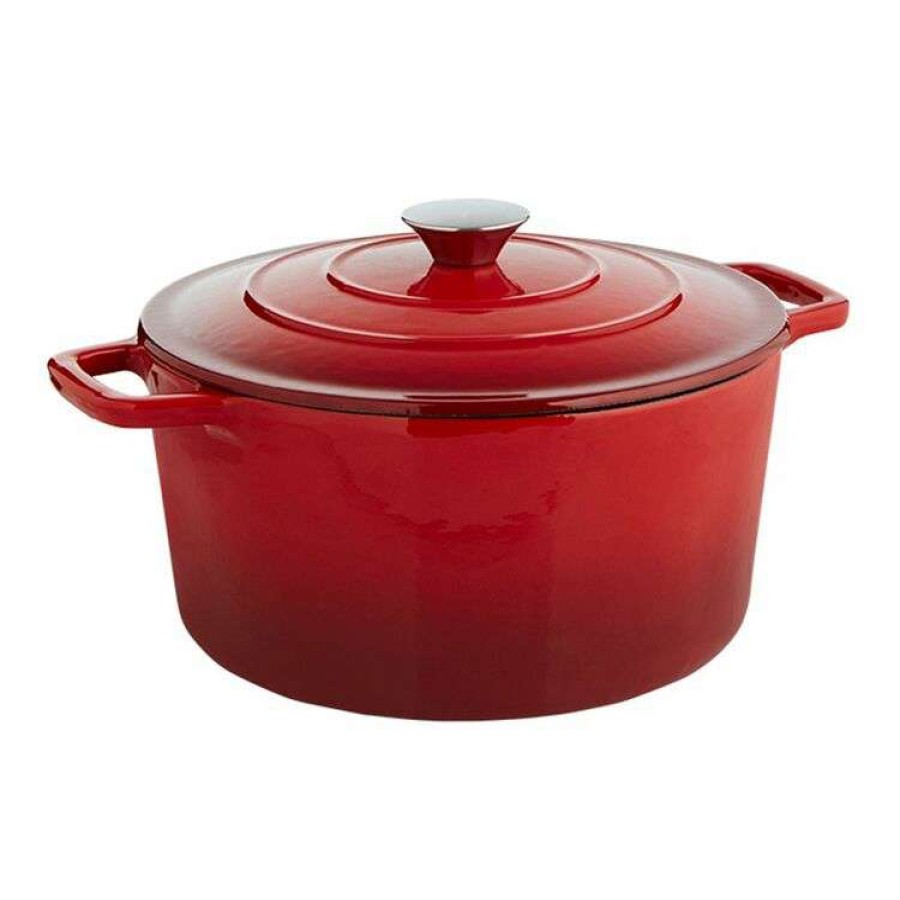 Kitchen & Dining * | Smith & Nobel Traditions Cast Iron Casserole 5L Red