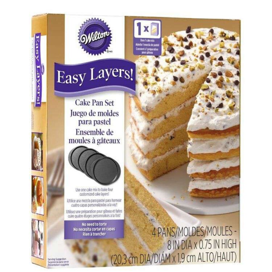 Kitchen & Dining * | Wilton 4 Layer Cake Pan Set