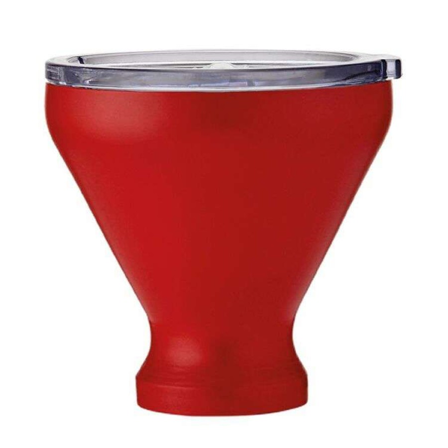 Kitchen & Dining * | Porta Portables Stainless Steel Red Martini Tumbler